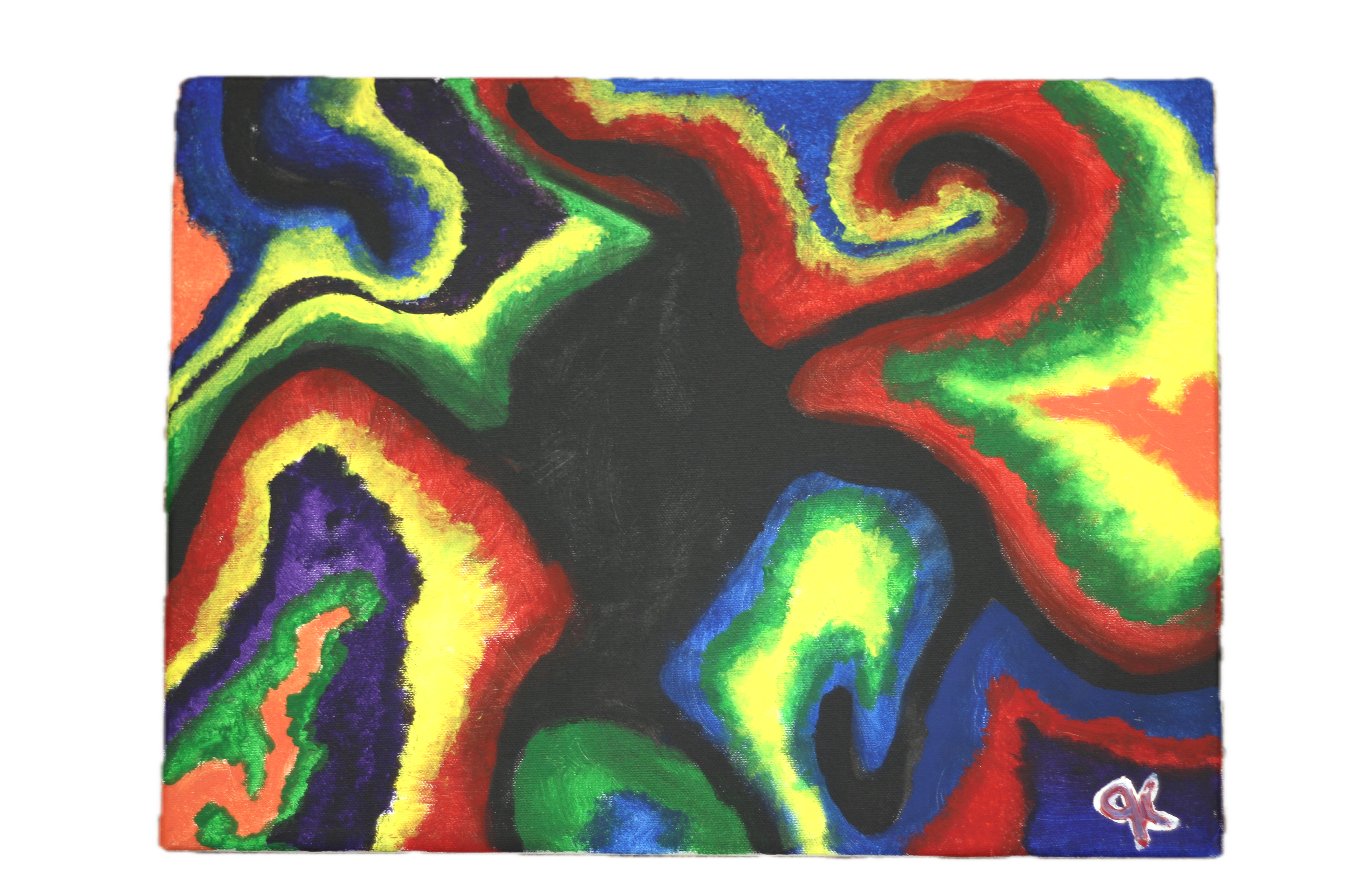 Painting by Xander Drake titled What Do You See?