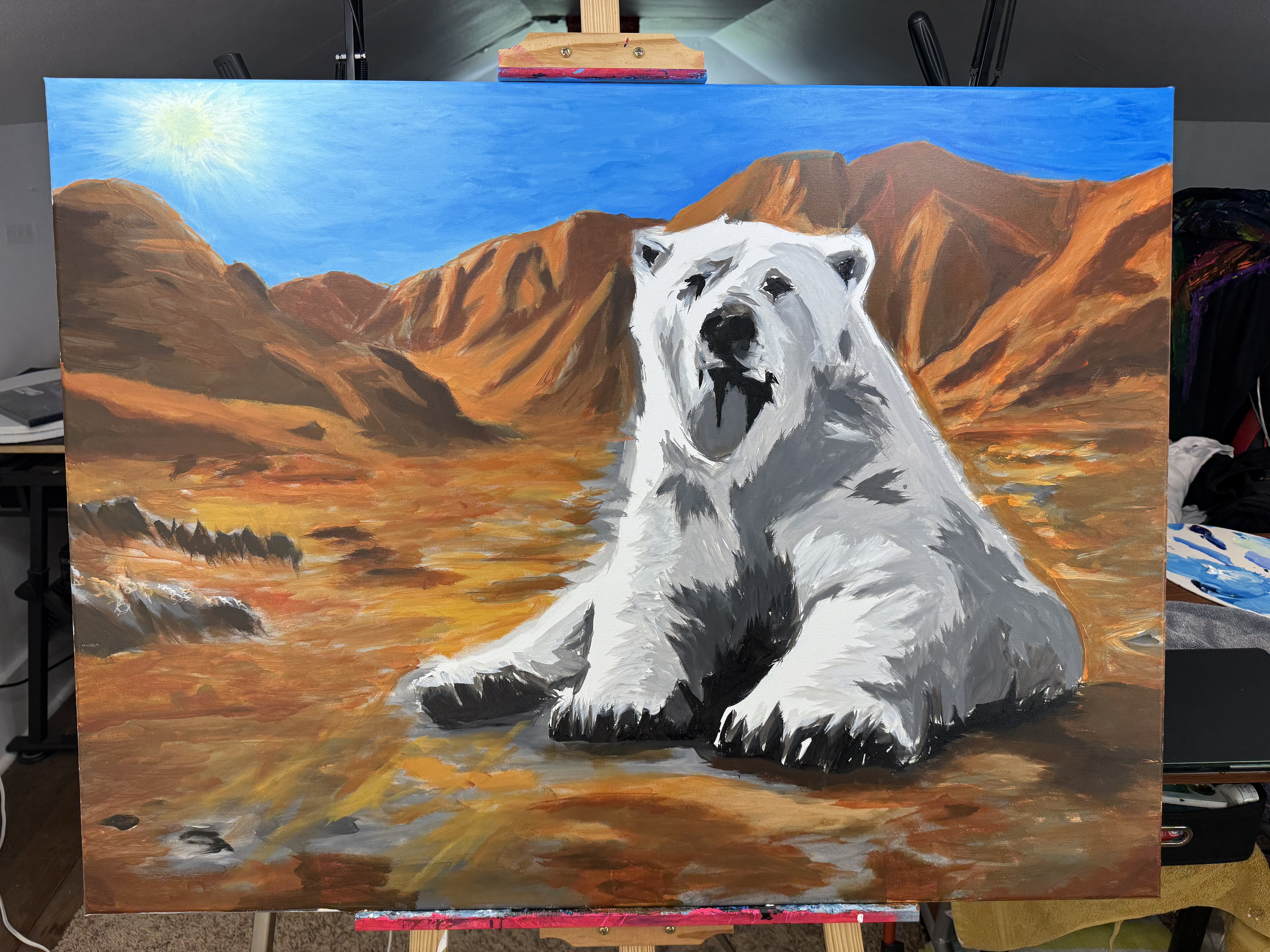 Painting by Xander Drake titled Polar Desert